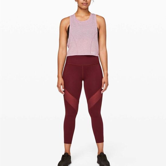 NWOT Lululemon X Barrys Stronger as One Muscle Tank in Heathered Vintage Mauve - Picture 2 of 11